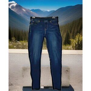 Levi’s Signature Gold Pull-On Skinny Jeans Women’s Dark Blue – Actual Size 30x31